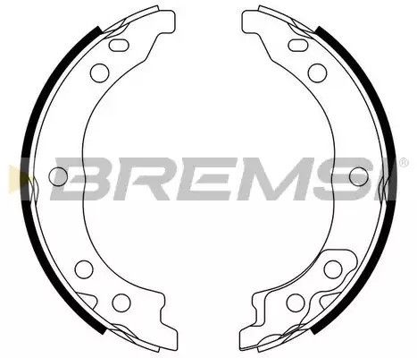 Колодки ручного гальма Ducato 94-02/Boxer 02- (Bendix), Bremsi (GF0187) | Зображення 2