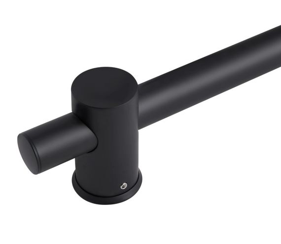 Душова стійка Qtap з тримачем універсальна Lepit, Matt Black, 665 мм, прямокутна QTLEP82103OB | Зображення 2