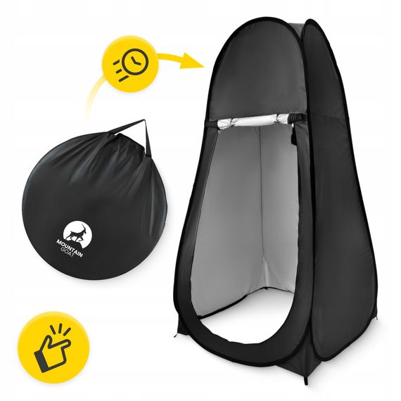 Намет туалет-душ, переодягальня Mountain Goat Pop-Up 200 x 110 x 110 см саморозкладний Black (P-5905973405195) | Зображення 2