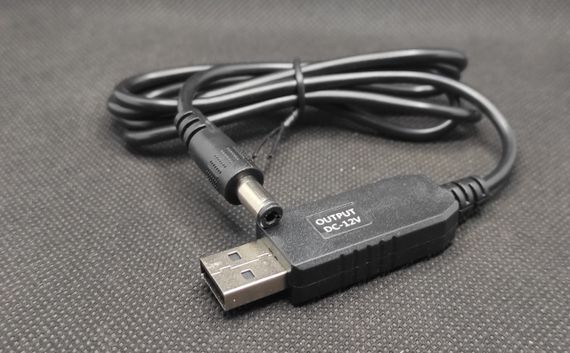 Повышающий кабель для роутера  5v в 12v