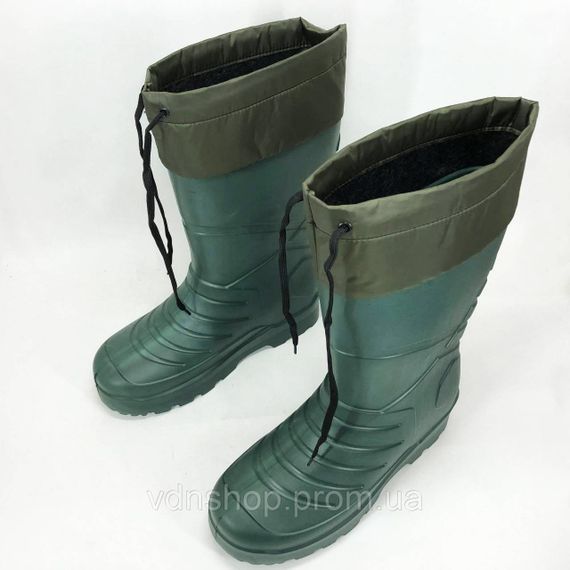 Водонепроникні теплі гумові чоботи 42р, Гумові чоботи спеціальні Утеплені черевики для роботи BY-87 | Зображення 3
