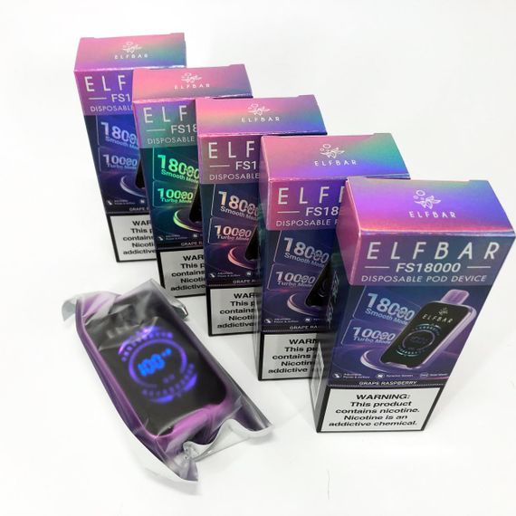 ELF BAR FS18000 смак Виноград Малина (Grape Raspberry)