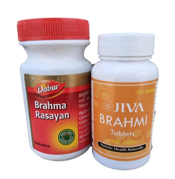 BRAHMI Брахми Дива Аюрведа 120таб Брахмі Ваті Джіва Аюрведа, Brahmi Jiva, питание мозга, заспокійливе, нервові | Зображення 4