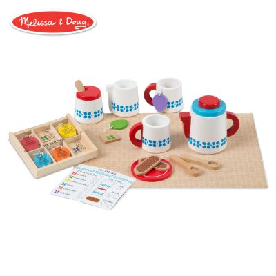 Ігровий набір Melissa&amp;Doug Дерев&apos;яний набір Чайний сервіз (MD19843) | Зображення 4