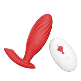 Анальна пробка з вібрацією «ButBut anal plug», з пультом дистанційного керування, 10 режимів вібрації, колір sexstyle