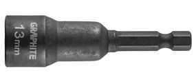 Головка торцевая GRAPHITE, ударная с магнитом, 13 мм, сталь S2 (56H553)