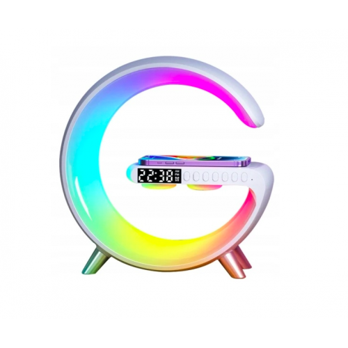 Бездротова зарядна лампа RGB з міні-динаміком XPRO Rgb Нічна лампа з годинником (47579-_377) | Зображення 2