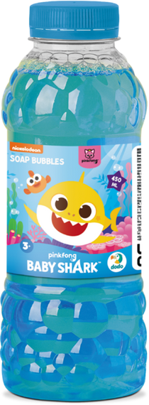 Мильні бульбашки Dodo Mega Bubbles Baby Shark 450 мл з тарілочкою