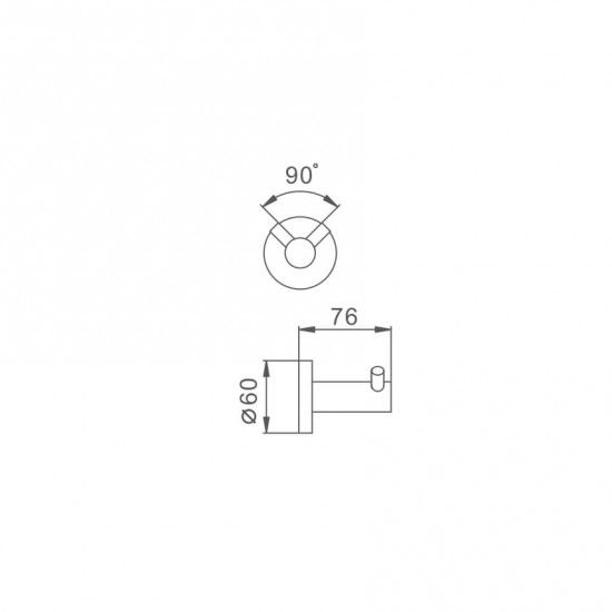 Гачок для рушників Frap F30205-2 | Зображення 1