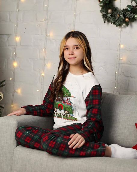 Піжама дитяча "Family look" Носи своє 116 Червоний (p-9112-94923) | Зображення 4