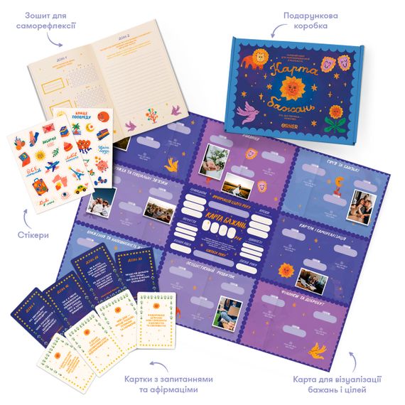 Набір для створення карти бажань «Перетворюй мрії в реальність» | Зображення 1