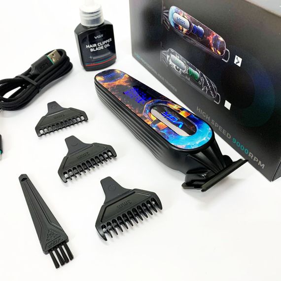 Електромашинка для волосся VGR V-260 RED, Професійна бритва-машинка для стрижки волосся UQ-15 | Зображення 4