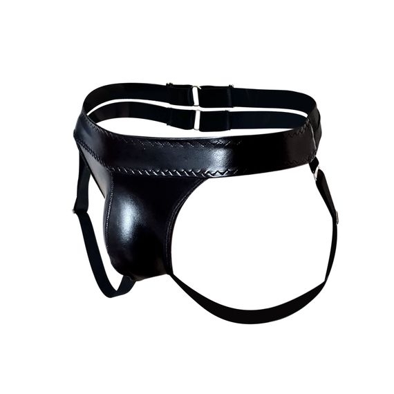 Мужские виниловые трусы Art of Sex - Atlante, цвет Черный, размер XS-M | Зображення 2