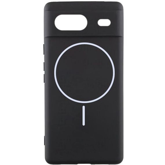 Чохол Silicone Cover Lakshmi Full Camera (AA) with Magnetic Fit для Google Pixel 7 Чорний / Black