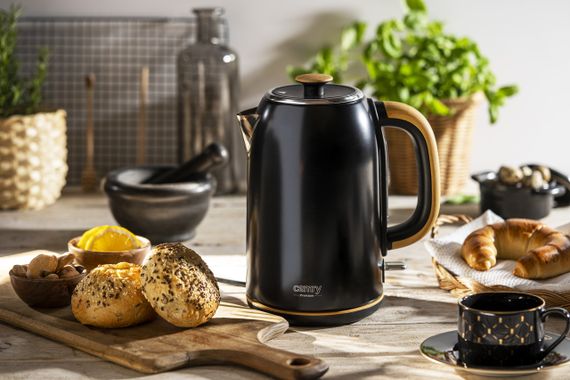 Електрочайник з нержавіючої сталі Camry CR 1342 чорний 1,7 л, 2200 Вт | Зображення 5