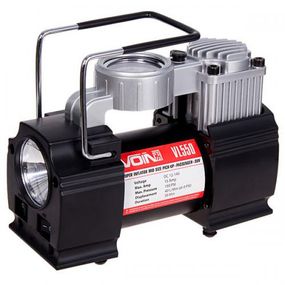 Компресор автомобільний "VOIN" VL-550 150psi/15Amp/40л/прикур./дефлятор/перехідник на клеми