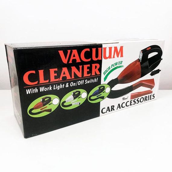 Пилосос Car Vacuum Cleaner з ліхтариком портативний автомобільний червоний | Зображення 3