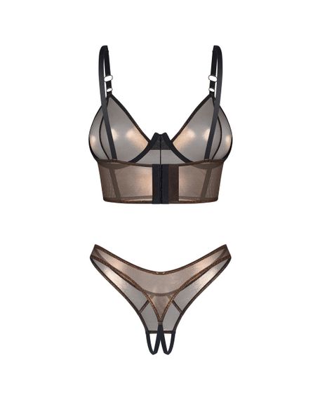 Комплект Obsessive Soranna: топ і відкриті стринги, S/M Sex Aura | Зображення 3