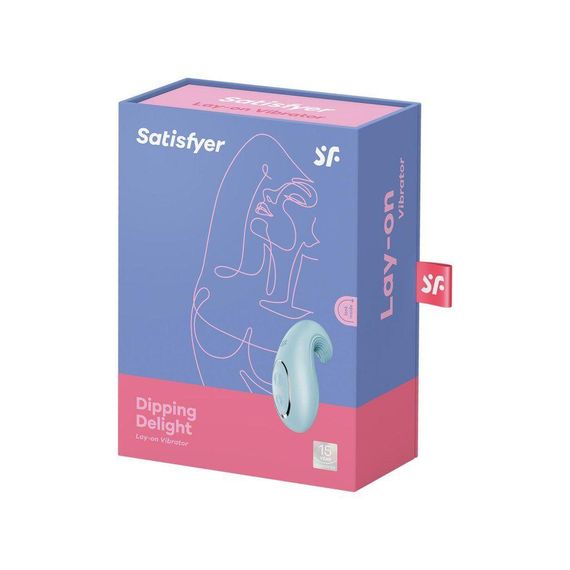Класичний вібратор для початківців Satisfyer Dipping Delight - Голубий | Зображення 7