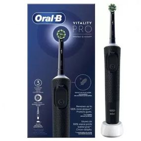 Електрична зубна щітка Oral-B Vitality PRO ProteСt X Сlean Сross AСtion D103-413-3-BlaСk чорна
