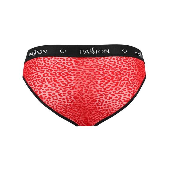 Чоловічі напівпрозорі труси Passion 031 SLIP MIKE XXL/XXXL Red, під леопард | Зображення 5