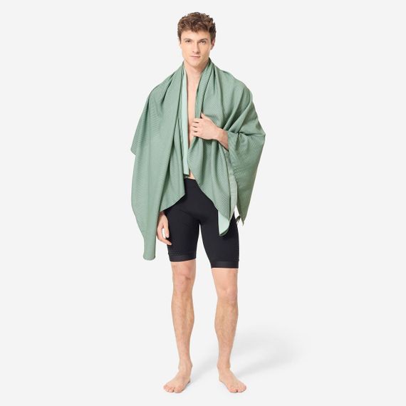 Рушник з мікрофібри розмір XL 110 × 175 см темно-зелений - One Size | Зображення 1