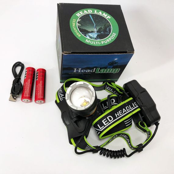 Ліхтарик на голову для альпінізму PLD-A12-TG 2x18650, Тактичний налобний ліхтар на акумуляторі US-69 | Зображення 8