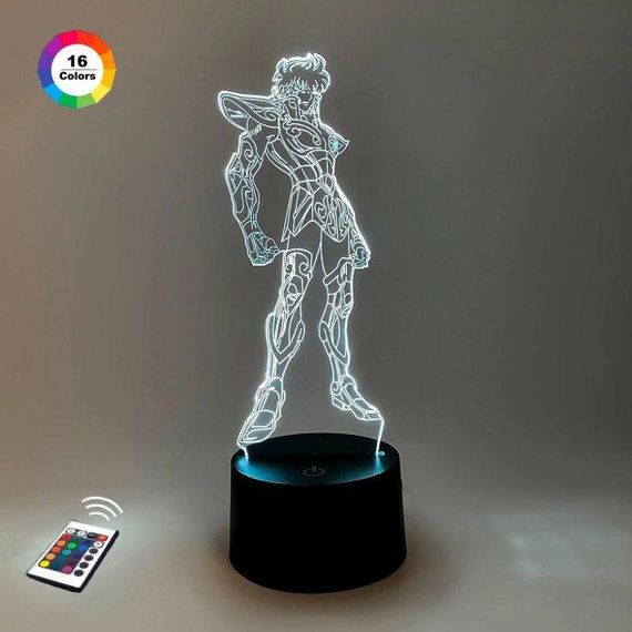 3D светильник ночник с пультом "Айория Лео" 3DTOYSLAMP