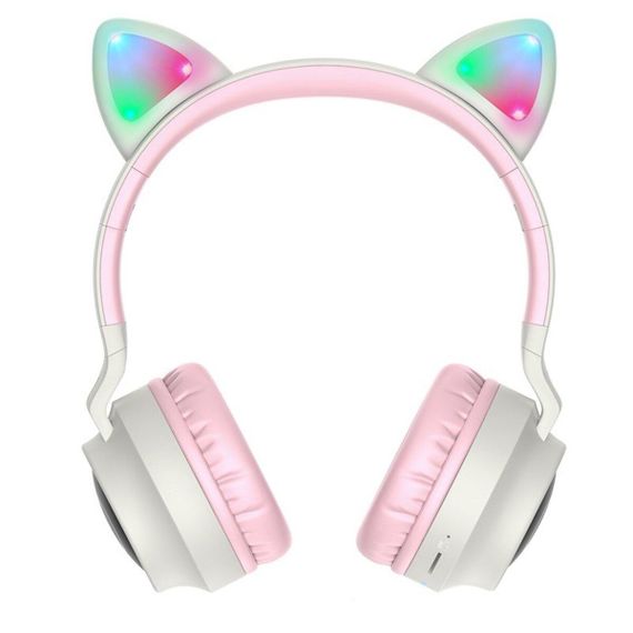 Беспроводные наушники HOCO W27 Cat ear wireless headphones Gray | Зображення 2