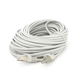 Патч-корд литой MERLION,FTP,RJ45,Cat.5e,15m,серый,CCA,Q200