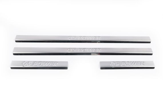 Накладки на дверные пороги (4 шт, Carmos V1) для Ауди Q5 2008-2017 гг | Зображення 1