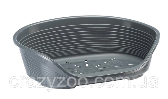 Пластиковый лежак для собак и котов Ferplast Siesta Deluxe 12 серый 111х80.5х33.5 см 70212947
