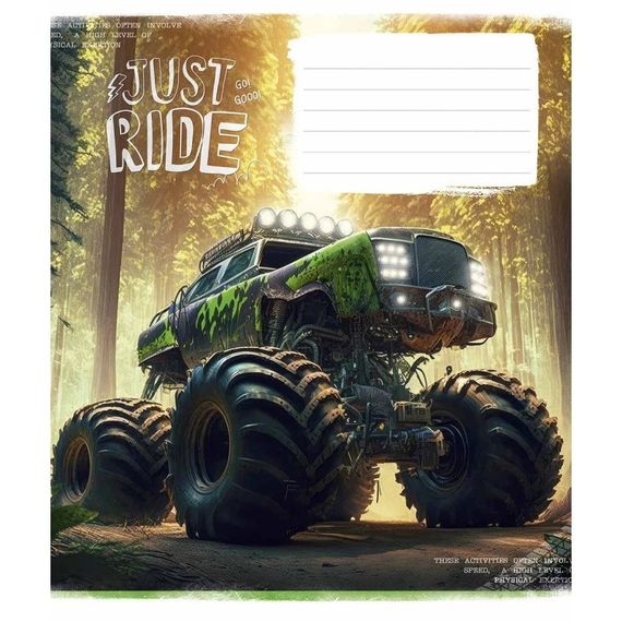 Зошит учнівський "Offroad masters" 018-3287L-3 в лінію, 18 аркушів