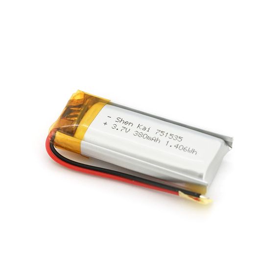 Литий-полимерный аккумулятор 7.5x15x35mm (Li-ion 3.7В 380м Ач)
