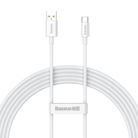 Дата кабель Baseus Superior Series Fast Charging USB to Type-C 100W (1m) (P10320102) Moon White