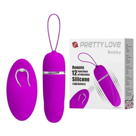 Вибропуля с пультом управления PRETTY LOVE DEBBY 12 functions Sex Aura | Зображення 1