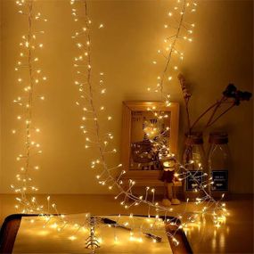 Гірлянда Роса срібний дріт USB з пультом д/в 20м 200LED