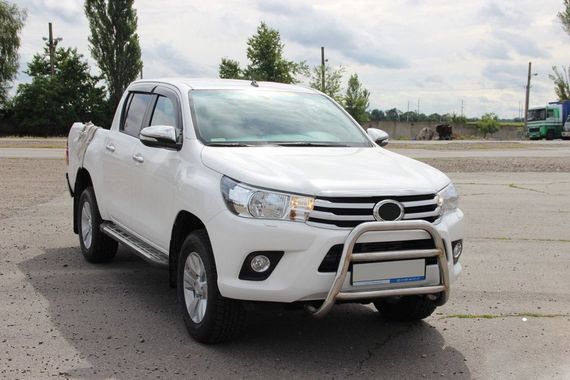Передній захист WT023 (нерж) для Toyota Hilux 2015-2024 рр | Зображення 1