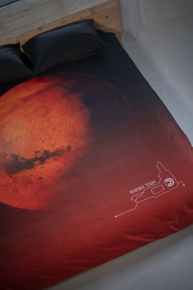 Дизайнерський комплект постільної білизни SoundSleep by AndreTAN Чоловіки з Марса сатин євро 200х220 см (51714705) | Зображення 8