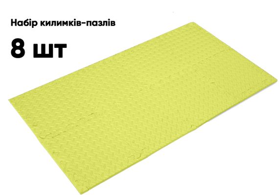 Мат-пазл EasyFit SwallowTail EVA 120х60х1 см татамі ластівчин хвіст Жовтий (EF-1950-30-Y) | Зображення 3