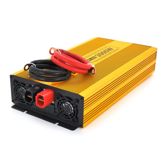 Інвертор напруги Mexxsun MXSPSW-3000, 12V/220V, 3000W з правильною синусоїдою, 2 Shuko, клемні дроти, Q2 | Зображення 1