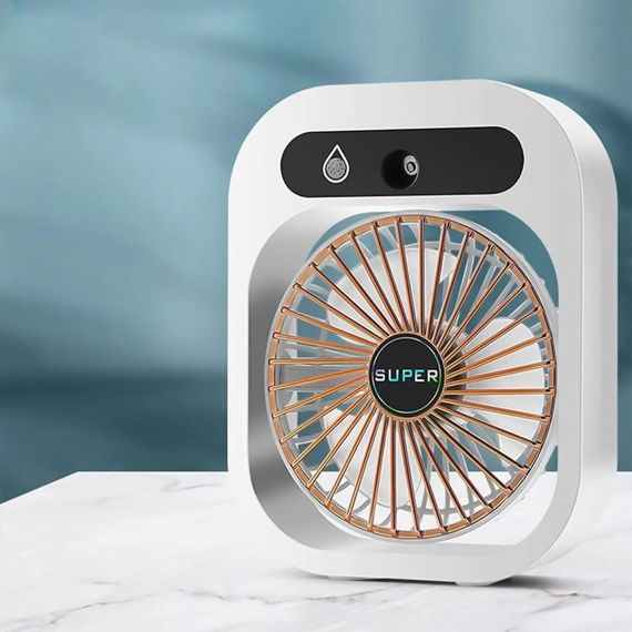 Настільний вентилятор Q8 з водяним охолодженням 1200 mAh White | Зображення 3