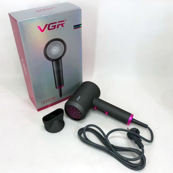 Воздушный стайлер для волос VGR V-400 | Мощный электрический фен | Легкий JX-396 профессиональный фен | Зображення 8