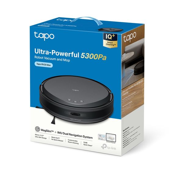 Робот-пылесос TP-LINK TAPO RV 20 MAX LIDAR с поддержкой влажной уборки TAPO-RV20-MAX | Зображення 4