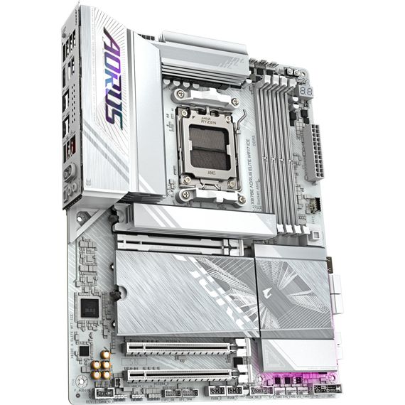 Материнська плата GIGABYTE X870E AORUS ELITE WIFI7 ICE (X870E A ELITE WIFI7 ICE) | Зображення 1