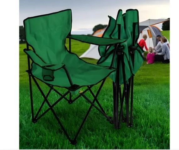 Складное кресло складное для пикника и рыбалки "Паук" зеленый