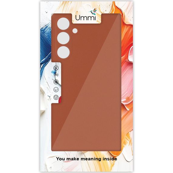 Чохол Silicone Cover Ummi Lakshmi Full Camera (AA) для Samsung Galaxy M35 5G Коричневий / Brown | Зображення 2