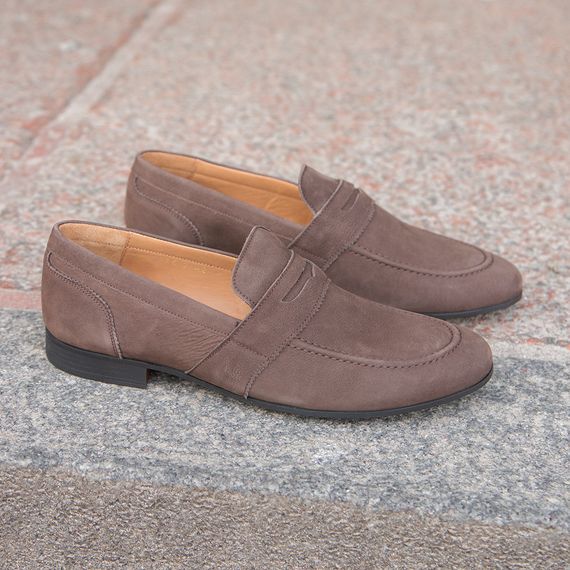 Песочно-коричневые мужские лоферы 40 размер | Зображення 7