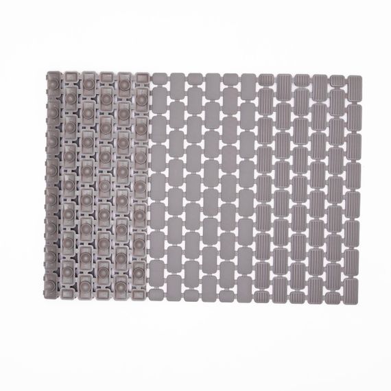 Килимок для душу із полівінілхлориду на присосках 73×40 см Сірий HP-42-8G | Зображення 2