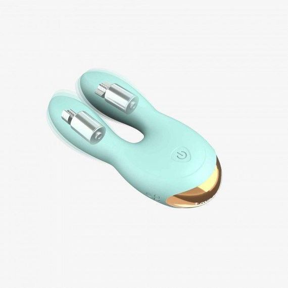 Вібратор-кролик Love To Love Hear Me з двома моторчиками і різнобарвною LED-підсвіткою, Menthe | Зображення 1